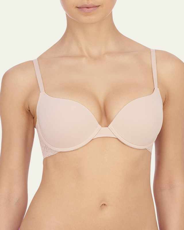 Sheer Glamour Push-Up Underwire Bra